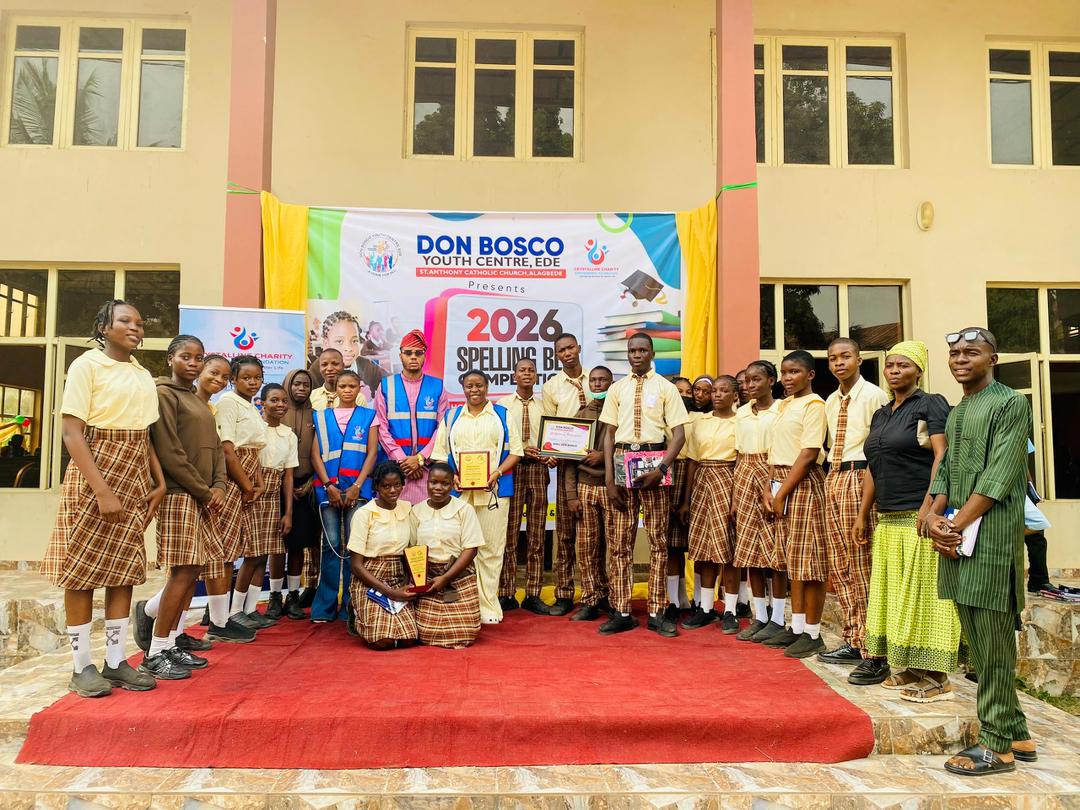 Crystalline Foundation-Don Boscos Spelling Bee Competition in Ede, Osun state