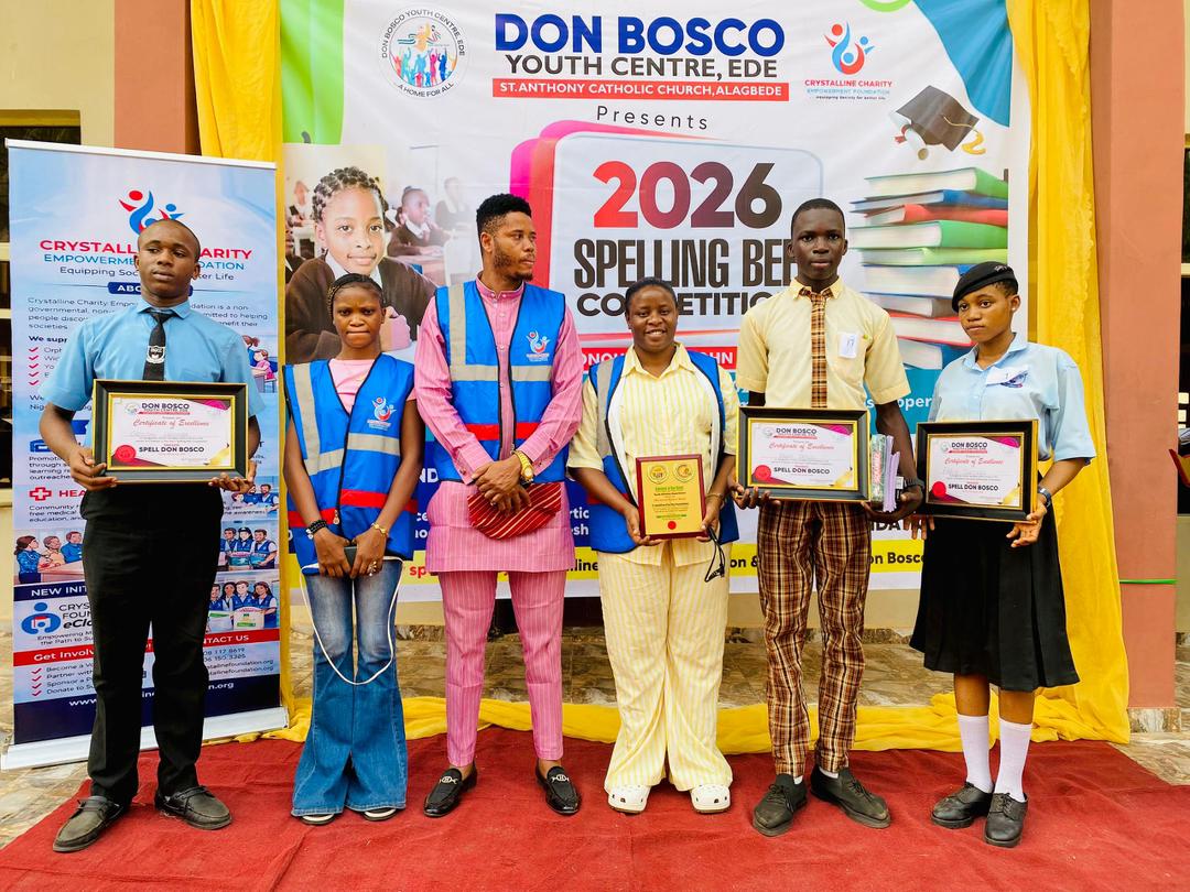 Crystalline Foundation-Don Boscos Spelling Bee Competition in Ede, Osun state