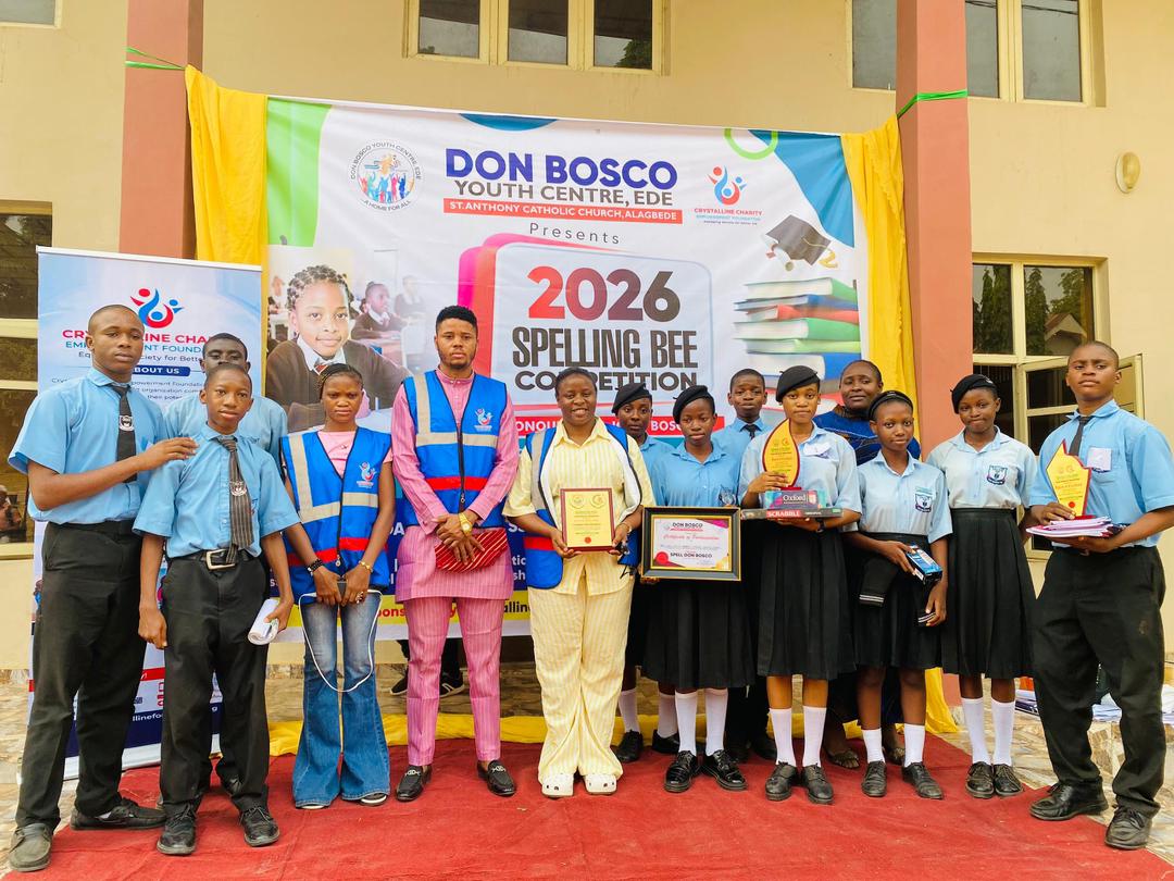 Crystalline Foundation-Don Boscos Spelling Bee Competition in Ede, Osun state