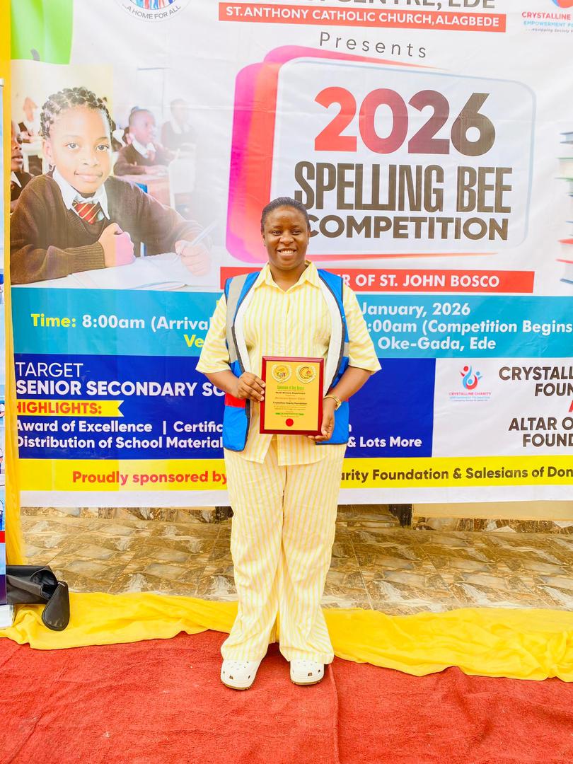 Crystalline Foundation-Don Boscos Spelling Bee Competition in Ede, Osun state