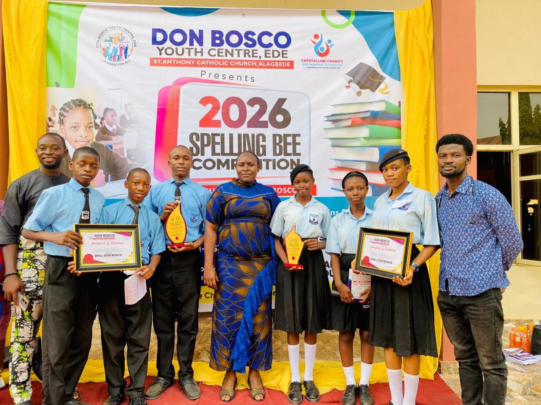 Crystalline Foundation-Don Boscos Spelling Bee Competition in Ede, Osun state