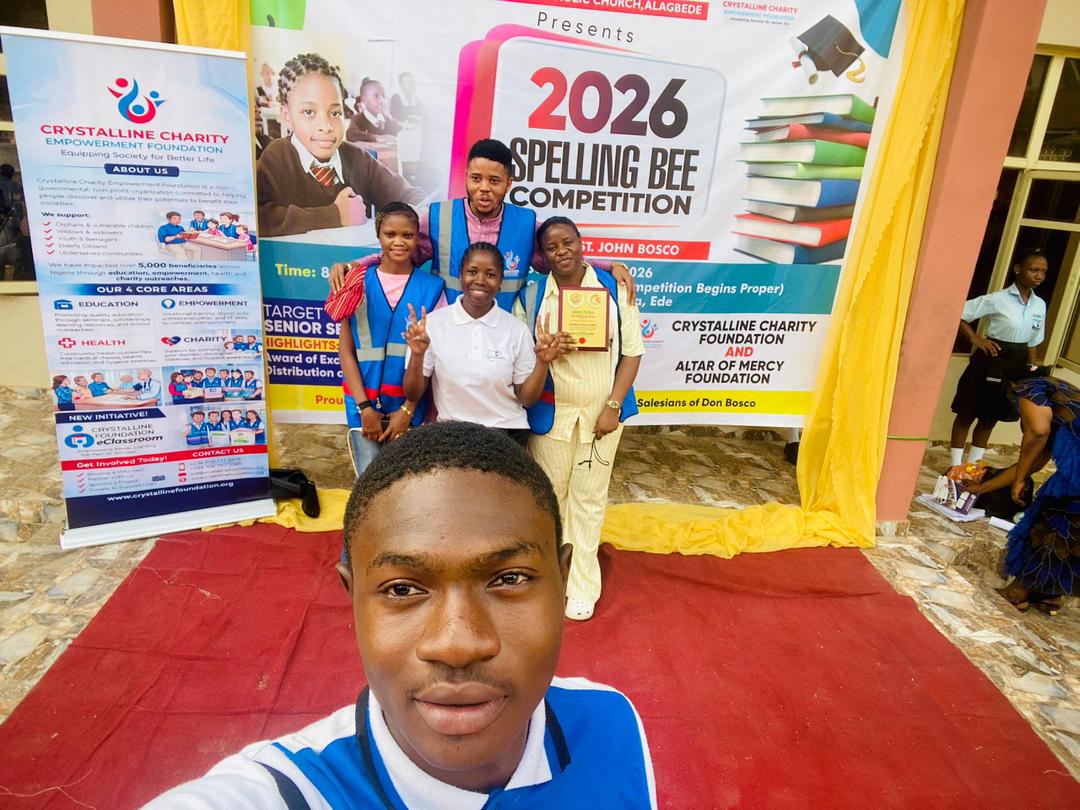 Crystalline Foundation-Don Boscos Spelling Bee Competition in Ede, Osun state